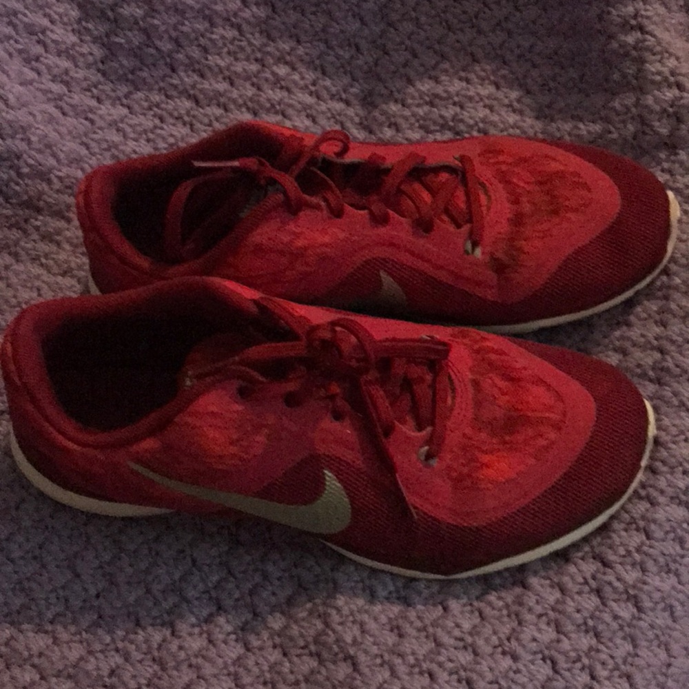 Burgandy color Nike shoes